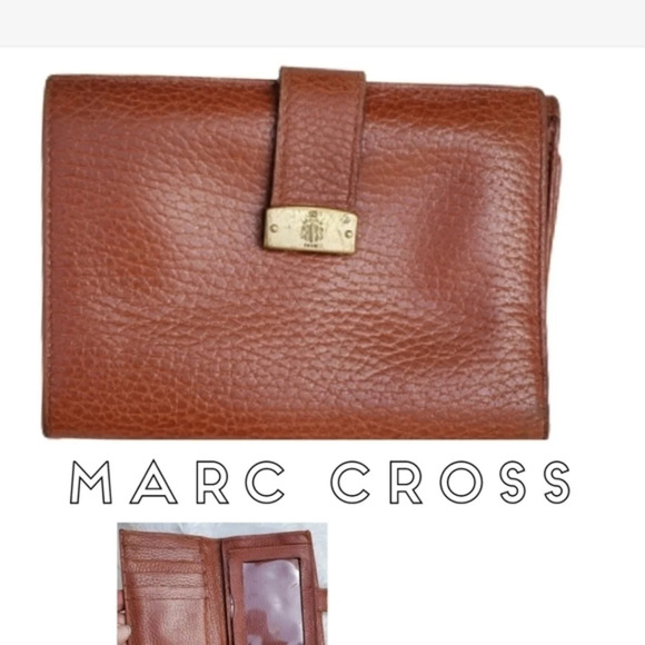 Marc Cross Pebbled leather Vintage‎ wallet - Picture 1 of 12